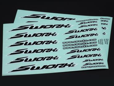 SWORKz Speed Aufkleber (Standard)(BK)(2pc)